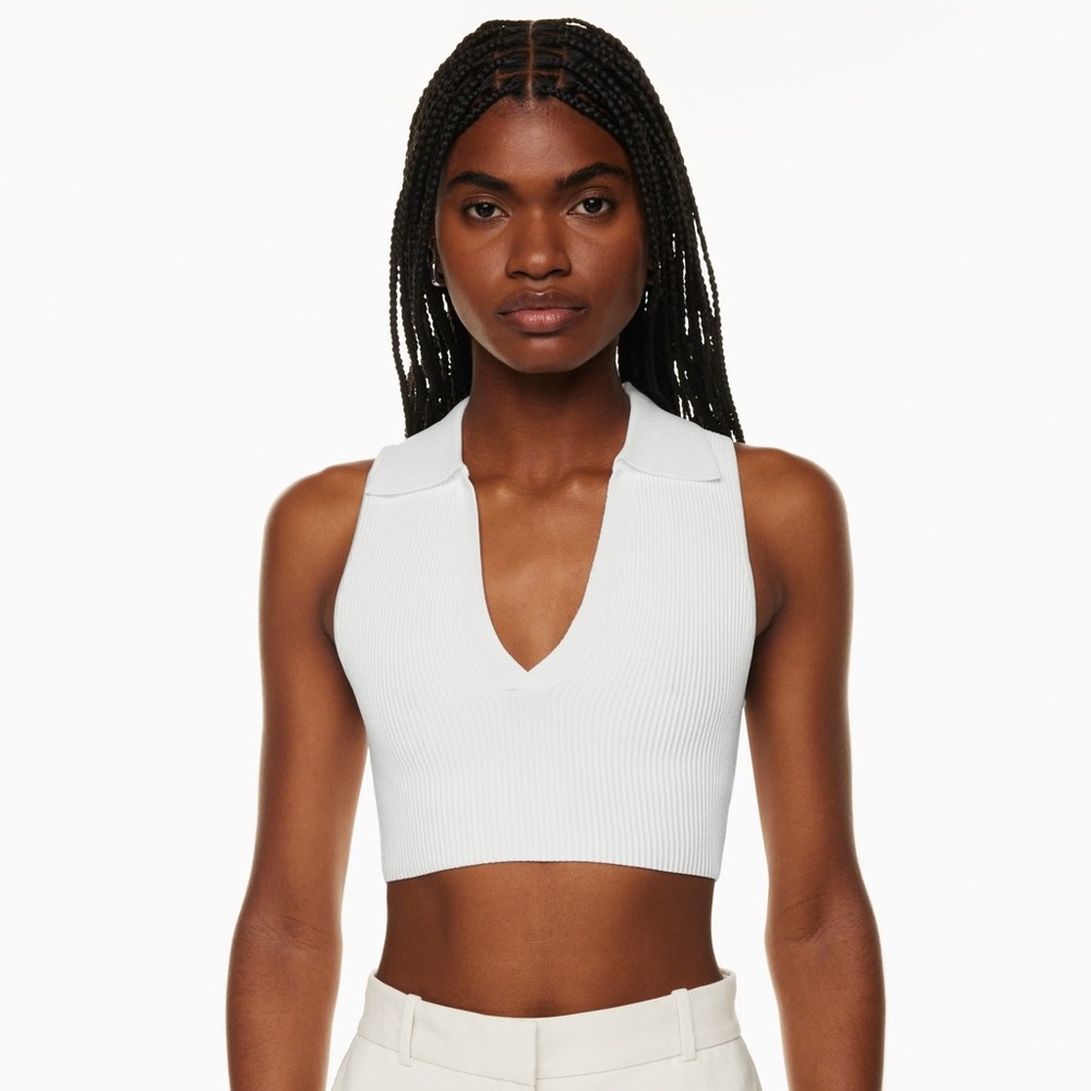 Babaton Sculpt Knit Polo Top